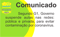 Suspensão das aulas em Goiás devido ao CoronaVírus